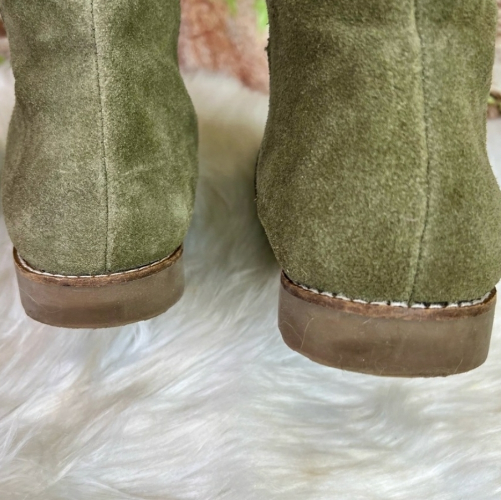 CORSO COMO Knee High Olive Suede OTK Boots, 10M Over The Knee High - Picture 5 of 7